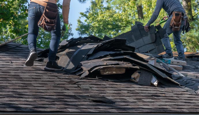 Restoring damaged roof