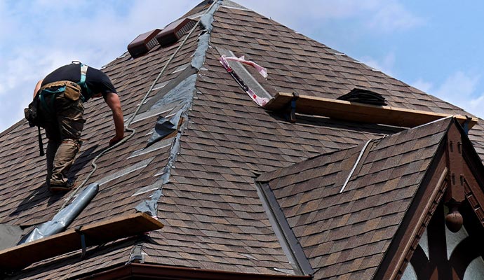 Professional roof repair service