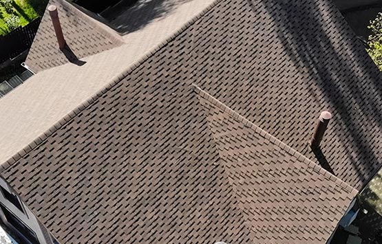 Intalled roof for residential house